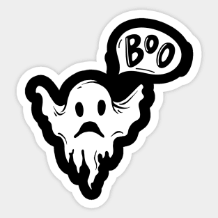 Boo Scary Ghost Sticker